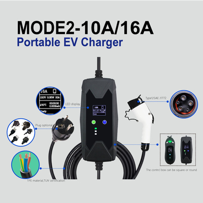 IP55 EV Car Charging Station 3 Pin Plug Ev Charger SAEJ1772 IEC62196