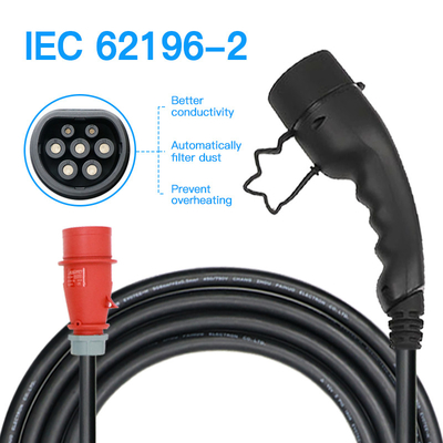 TYPE 2 Level 2 32A 16A 3.3KWH Domestic Car Electric Charger At Home SAE J1772