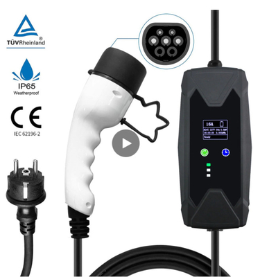 Ethemet Communication 32A Pole Mounted Ev Charger Portable Evse Level 2 IP55
