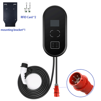 Wall Mounted EV Charging Station 22KW Smart EV Charger 32A 3 Phase WIFI Type2