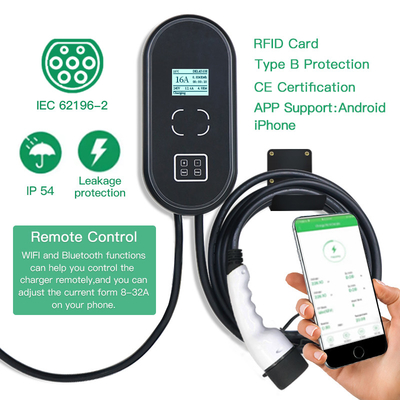 IEC62196 5m Female To Male Type 1 Ev Home Charging Cable For EU EV Cars