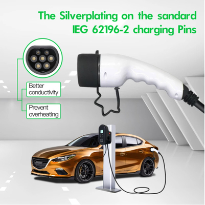 32A J1772 Level 2 Charging Cable Type1 To Type2 Fast Charging Cable For Electric Car